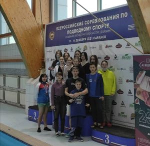 Шесть медалей на Всероссийских соревнованиях по подводному спорту